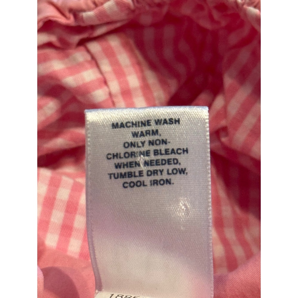 Baby Gap Pink Hooded Gingham Lined Jacket Girls 12-18 Months RN 54023 - Picture 4 of 6